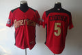 Custom Fan-Made Michael Cuddyer BP Minnesota Twins #5 Red 2011 All-Star Edition Baseball Jersey