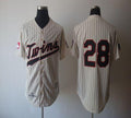 Custom Fan-Made Bert Blyleven Minnesota Twins #28 1970 Throwback Baseball Jersey