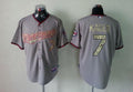 Custom Fan-Made Joe Mauer Minnesota Twins #7 Grey USMC Baseball Jersey
