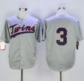 Custom Fan-Made Harmon Killebrew Minnesota Twins #3 Grey 1969 Throwback Baseball Jersey