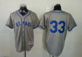 Custom Fan-Made Twins Justin Morneau St. Paul New Orleans Saints #33 Grey 1948 Baseball Jersey