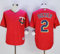 Custom Fan-Made Brian Dozier Minnesota Twins #2 Red Baseball Jersey