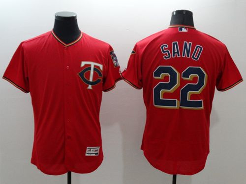 Custom Fan-Made Miguel Sano Minnesota Twins #22 Red Baseball Jersey