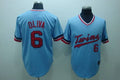 Custom Fan-Made Tony Oliva Minnesota Twins #6 Blue Throwback Baseball Jersey