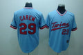 Custom Fan-Made Rod Carew Minnesota Twins #29 Blue Throwback Baseball Jersey