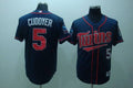 Custom Fan-Made Michael Cuddyer Minnesota Twins #5 Blue Baseball Jersey