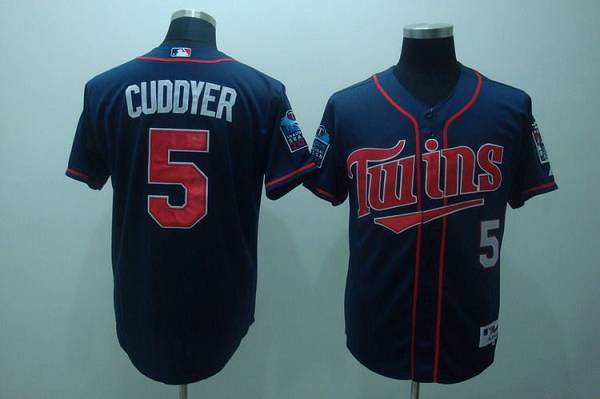 Custom Fan-Made Michael Cuddyer Minnesota Twins #5 Blue Baseball Jersey