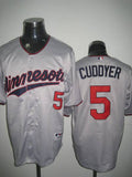 Custom Fan-Made Michael Cuddyer Minnesota Twins #5 Grey Baseball Jersey