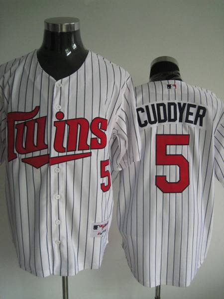 Custom Fan-Made Michael Cuddyer Minnesota Twins #5 White Baseball Jersey
