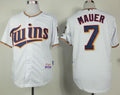 Custom Fan-Made Joe Mauer Minnesota Twins #7 White Baseball Jersey