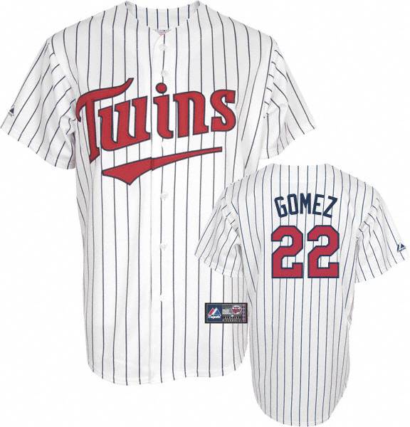 Custom Fan-Made Carlos Gomez Minnesota Twins #22 White Baseball Jersey