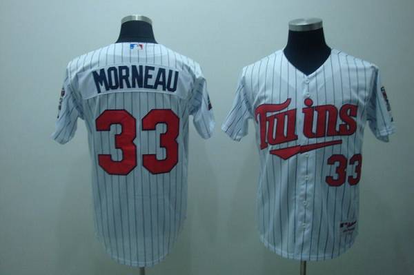 Custom Fan-Made Justin Morneau Minnesota Twins #33 White Baseball Jersey