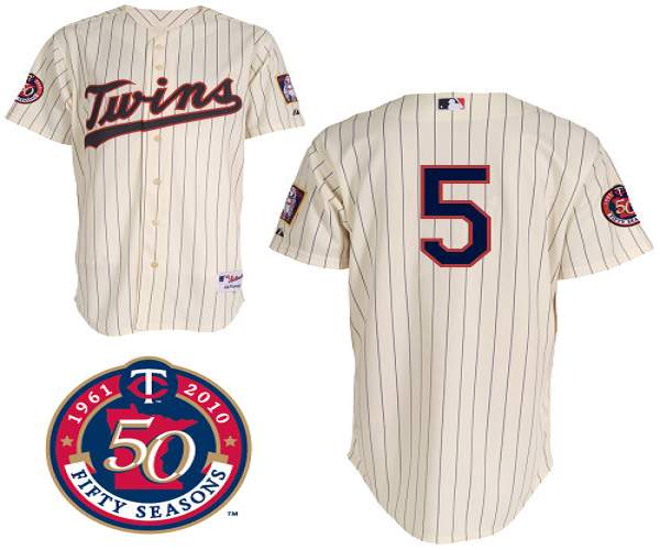 Custom Fan-Made Michael Cuddyer Minnesota Twins #5 Baseball Jersey