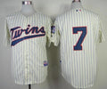Custom Fan-Made Joe Mauer Minnesota Twins #7 Baseball Jersey
