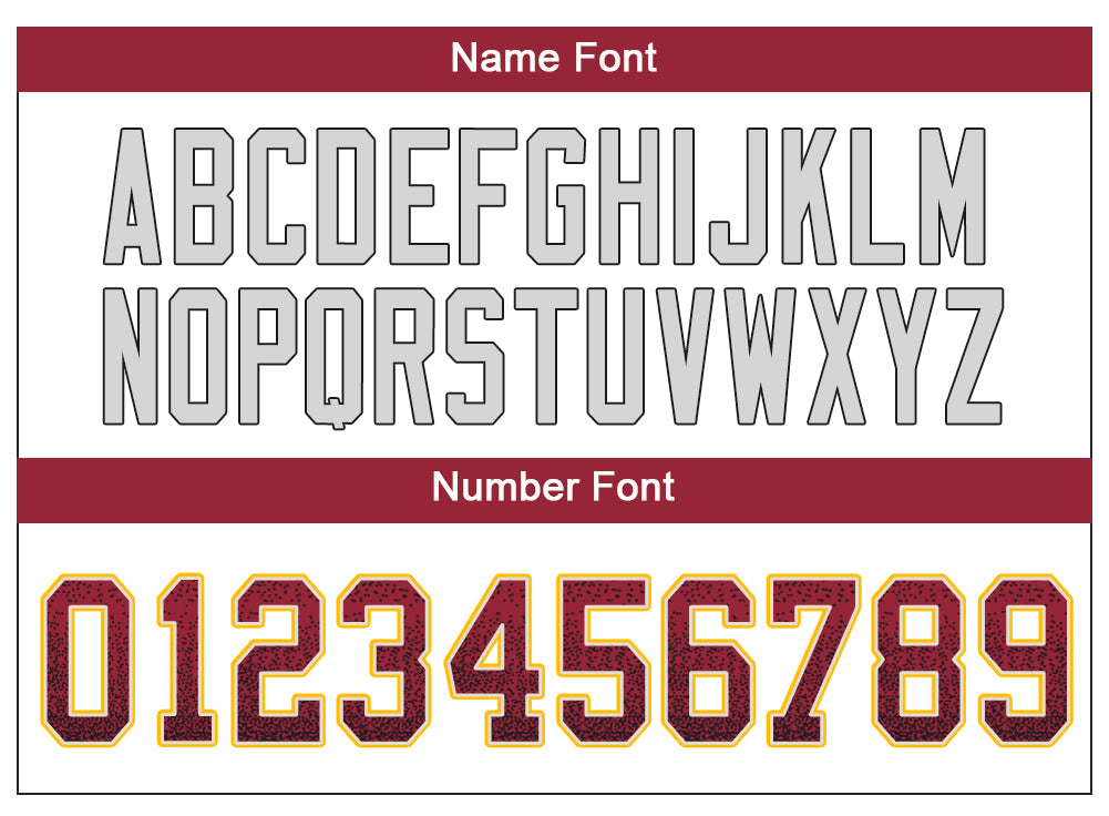 Custom red football jersey detail | GameDay Jerseys