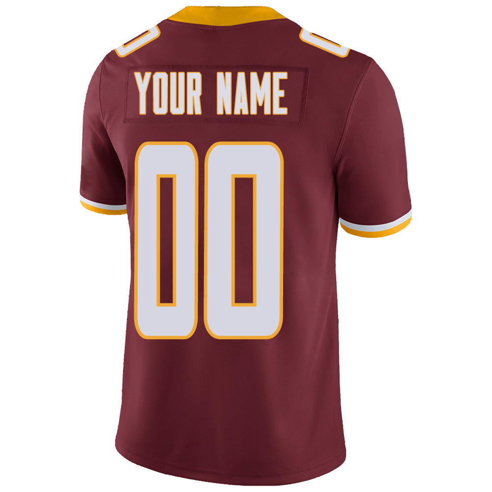 Custom red football jersey back view | GameDay Jerseys
