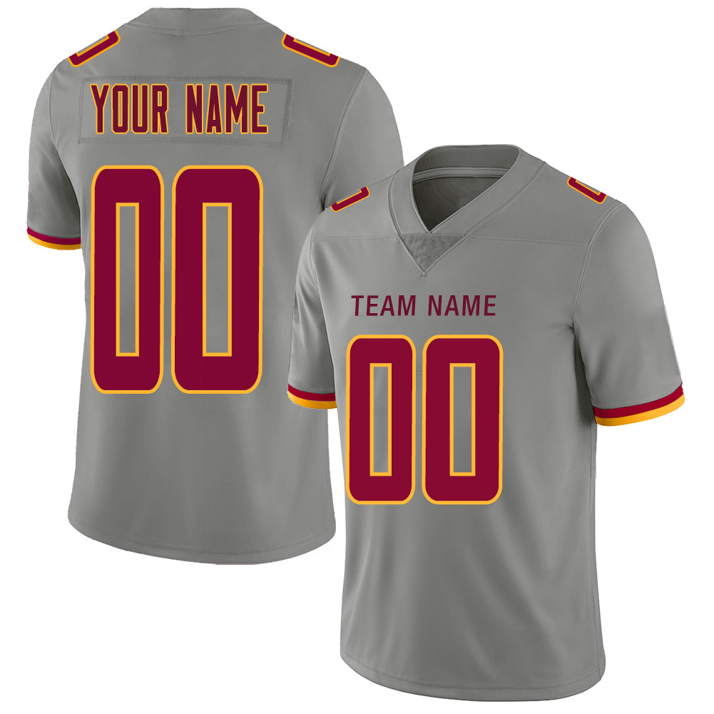 Custom grey football jersey | GameDay Jerseys
