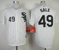 Custom Fan-Made Chris Sale Chicago White Sox #49 Black Baseball Jersey