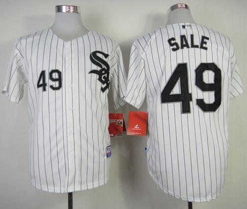 Custom Fan-Made Chris Sale Chicago White Sox #49 Black Baseball Jersey