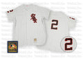 Custom Fan-Made Nellie Fox Chicago White Sox #2 White Throwback Baseball Jersey