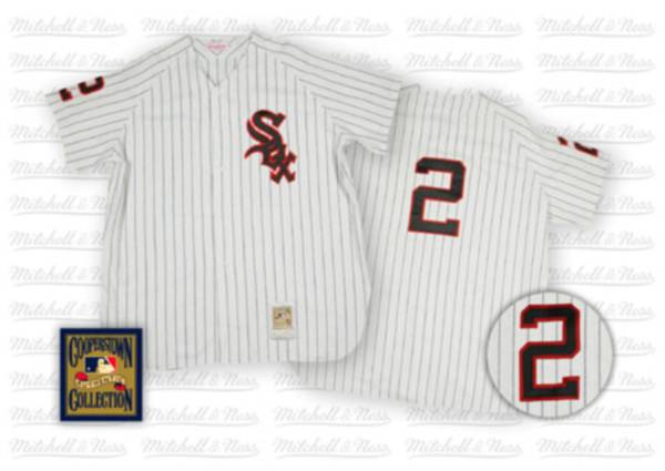 Custom Fan-Made Nellie Fox Chicago White Sox #2 White Throwback Baseball Jersey