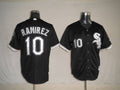 Custom Fan-Made Alexei Ramirez Chicago White Sox #10 Black Baseball Jersey