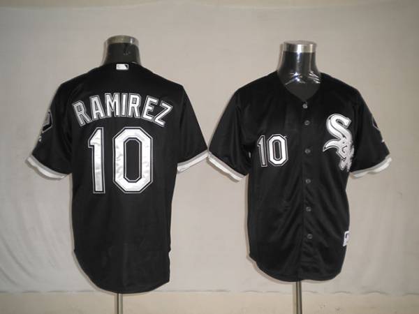 Custom Fan-Made Alexei Ramirez Chicago White Sox #10 Black Baseball Jersey