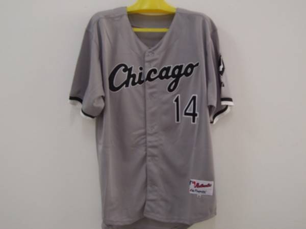 Custom Fan-Made Paul Konerko Chicago White Sox #14 Grey Baseball Jersey