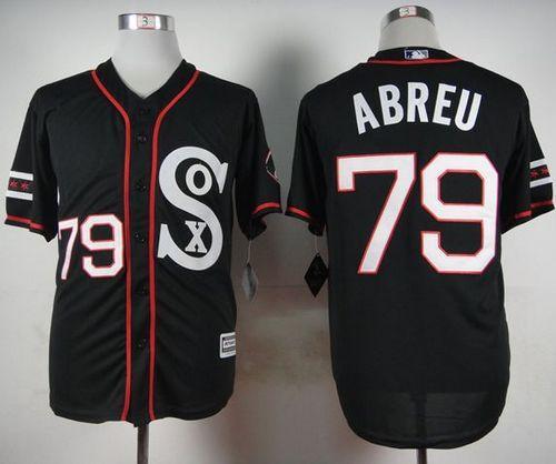 Custom Fan-Made Jose Abreu Chicago White Sox #79 Black Baseball Jersey