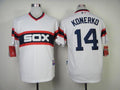 Custom Fan-Made Paul Konerko Chicago White Sox #14 White Baseball Jersey