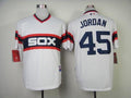 Custom Fan-Made Michael Jordan Chicago White Sox #45 White Baseball Jersey