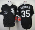 Custom Fan-Made Frank Thomas Commemorative Chicago White Sox #35 Black Baseball Jersey