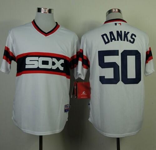 Custom Fan-Made John Danks Chicago White Sox #50 White Baseball Jersey