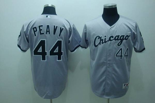 Custom Fan-Made Jake Peavy Chicago White Sox #44 Grey Baseball Jersey