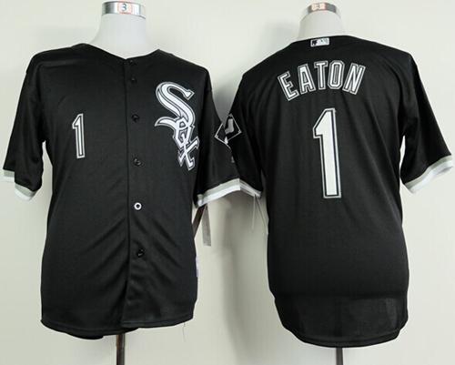 Custom Fan-Made Adam Eaton Chicago White Sox #1 Black Baseball Jersey