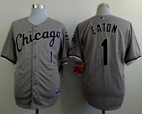 Custom Fan-Made Adam Eaton Chicago White Sox #1 Grey Baseball Jersey