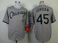 Custom Fan-Made Michael Jordan Chicago White Sox #45 Grey Baseball Jersey