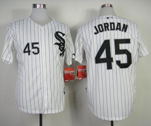 Custom Fan-Made Michael Jordan Chicago White Sox #45 Black Baseball Jersey