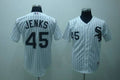 Custom Fan-Made Bobby Jenks Chicago White Sox #45 Black Baseball Jersey