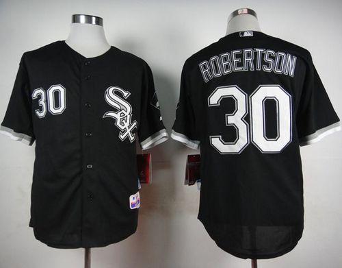 Custom Fan-Made David Robertson Chicago White Sox #30 Black Baseball Jersey