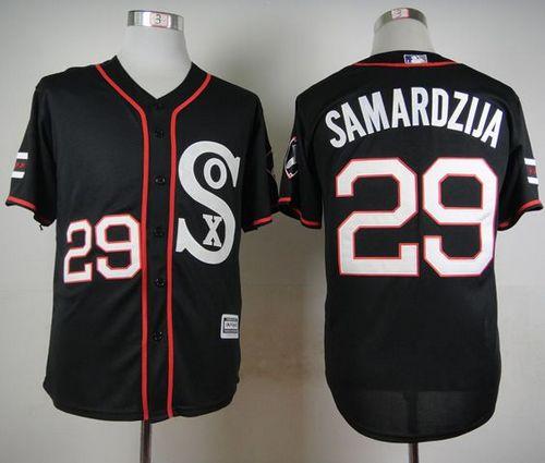 Custom Fan-Made Jeff Samardzija Chicago White Sox #29 Black Baseball Jersey