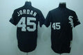 Custom Fan-Made Michael Jordan Chicago White Sox #45 Black Throwback Baseball Jersey