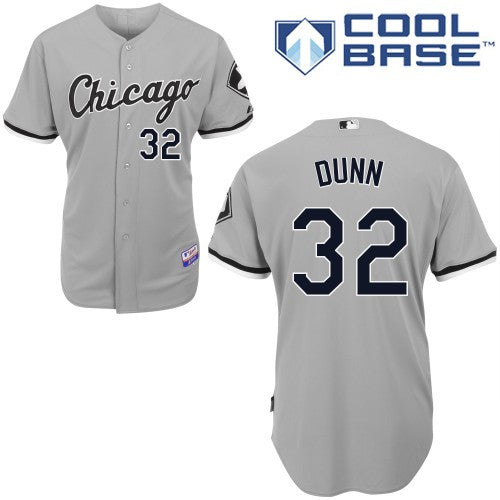 Custom Fan-Made Adam Dunn Chicago White Sox #32 Grey Baseball Jersey