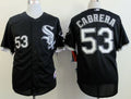 Custom Fan-Made Melky Cabrera Chicago White Sox #53 Black Baseball Jersey