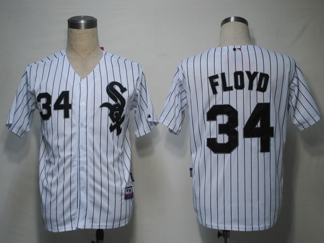 Custom Fan-Made Gavin Floyd Chicago White Sox #34 Black Baseball Jersey
