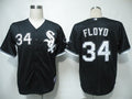 Custom Fan-Made Gavin Floyd Chicago White Sox #34 Black Baseball Jersey