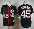Custom Fan-Made Michael Jordan Chicago White Sox #45 Black Baseball Jersey