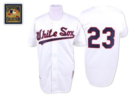 Custom Fan-Made Robin Ventura Chicago White Sox #23 White Throwback Baseball Jersey