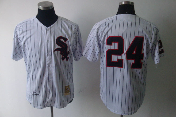 Custom Fan-Made Early Wynn Chicago White Sox #24 White Throwback Baseball Jersey