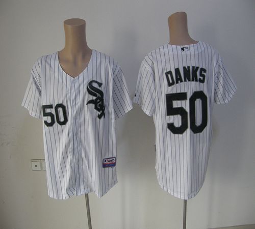Custom Fan-Made John Danks Chicago White Sox #50 Black Baseball Jersey